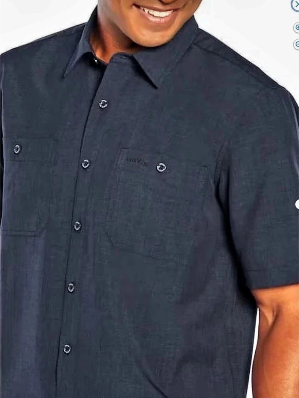 Orvis Men's Short Sleeve Shirt Blck NWOT ventilation holes outdoors large